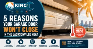 5 Reasons Your Garage Door Won’t Close in the Jacksonville Heat