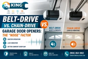 Belt-Drive vs. Chain-Drive Garage Door Openers: The “Noise” Factor