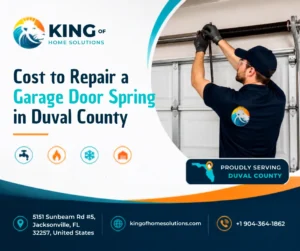 Cost to repair a Garage Door Spring in Duval County.