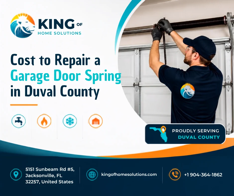 Cost to repair a Garage Door Spring in Duval County.