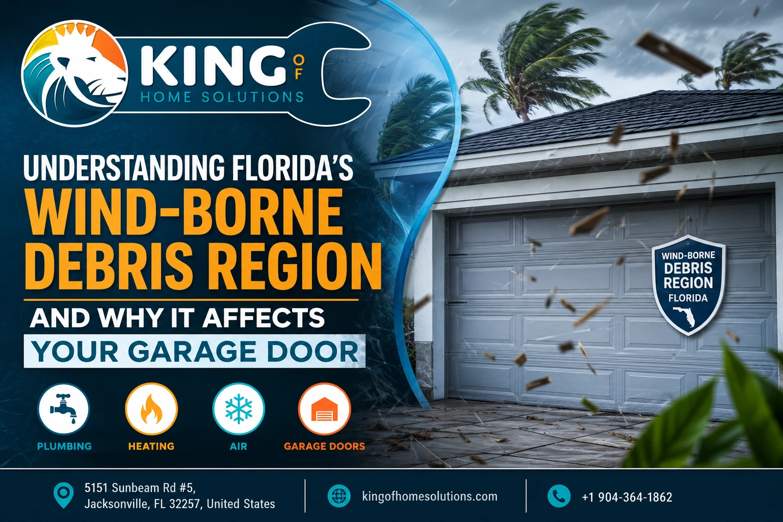 Florida Wind-Borne Debris Regions & Garage Doors