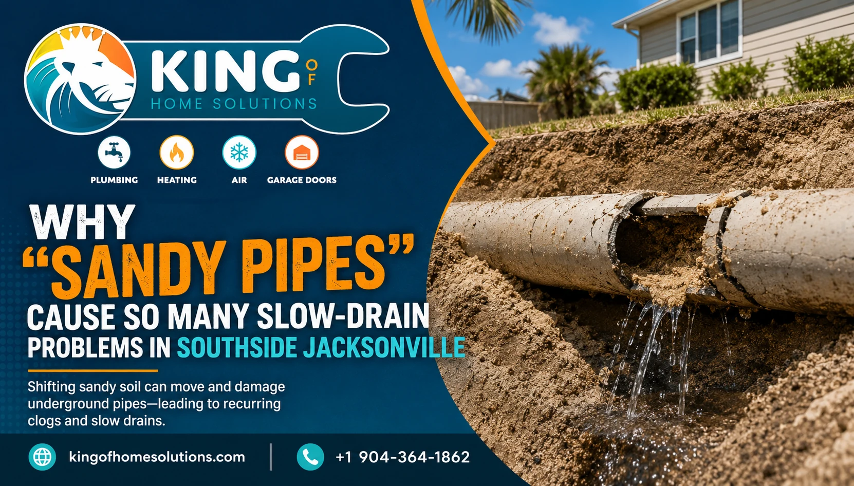 Why Sandy Pipes Cause Slow Drains in Jacksonville