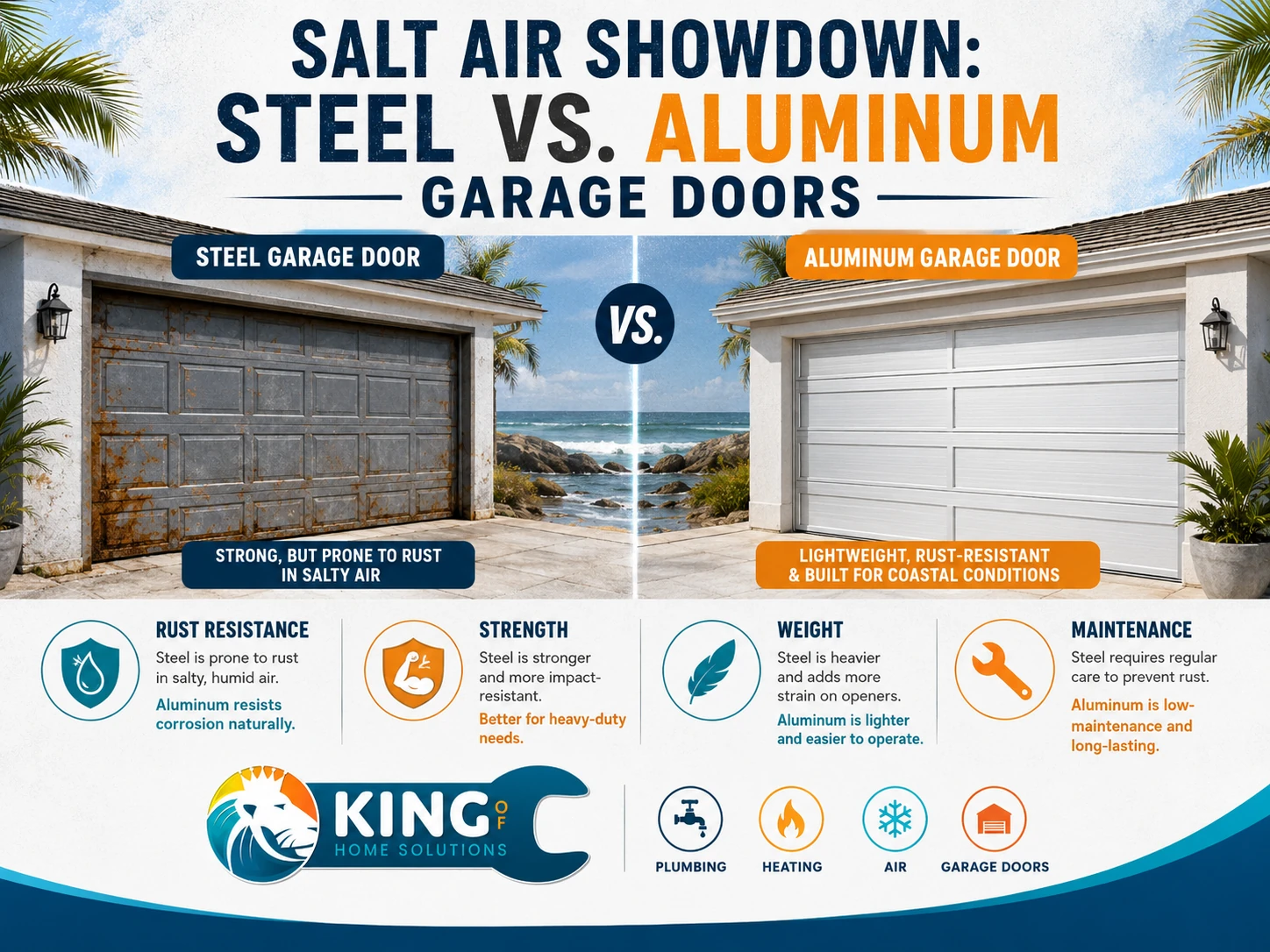 The Steel vs. Aluminum Garage Doors