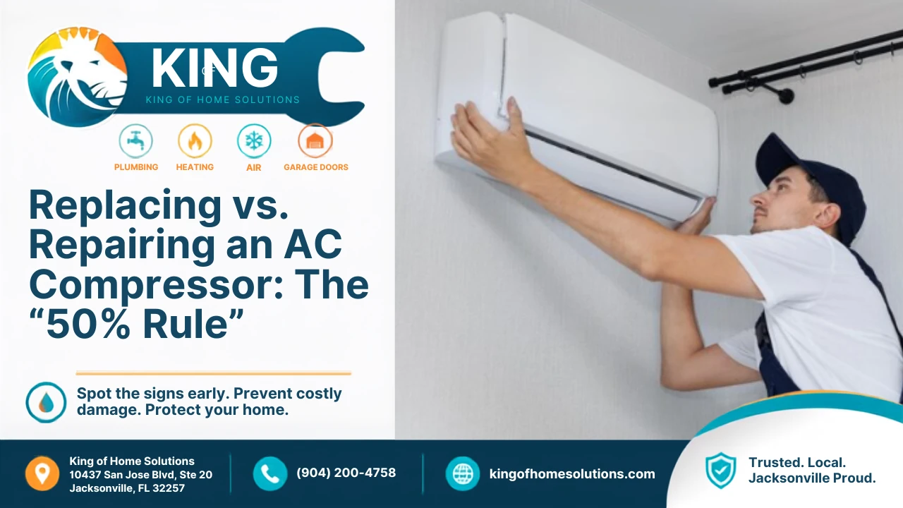 Replacing vs. Repairing an AC Compressor: The “50% Rule”