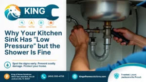 Why Your Kitchen Sink Has “Low Pressure” but the Shower Is Fine