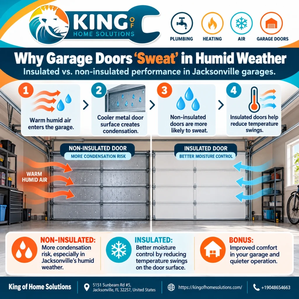 Insulated vs Uninsulated Doors & Garage Sweat 2