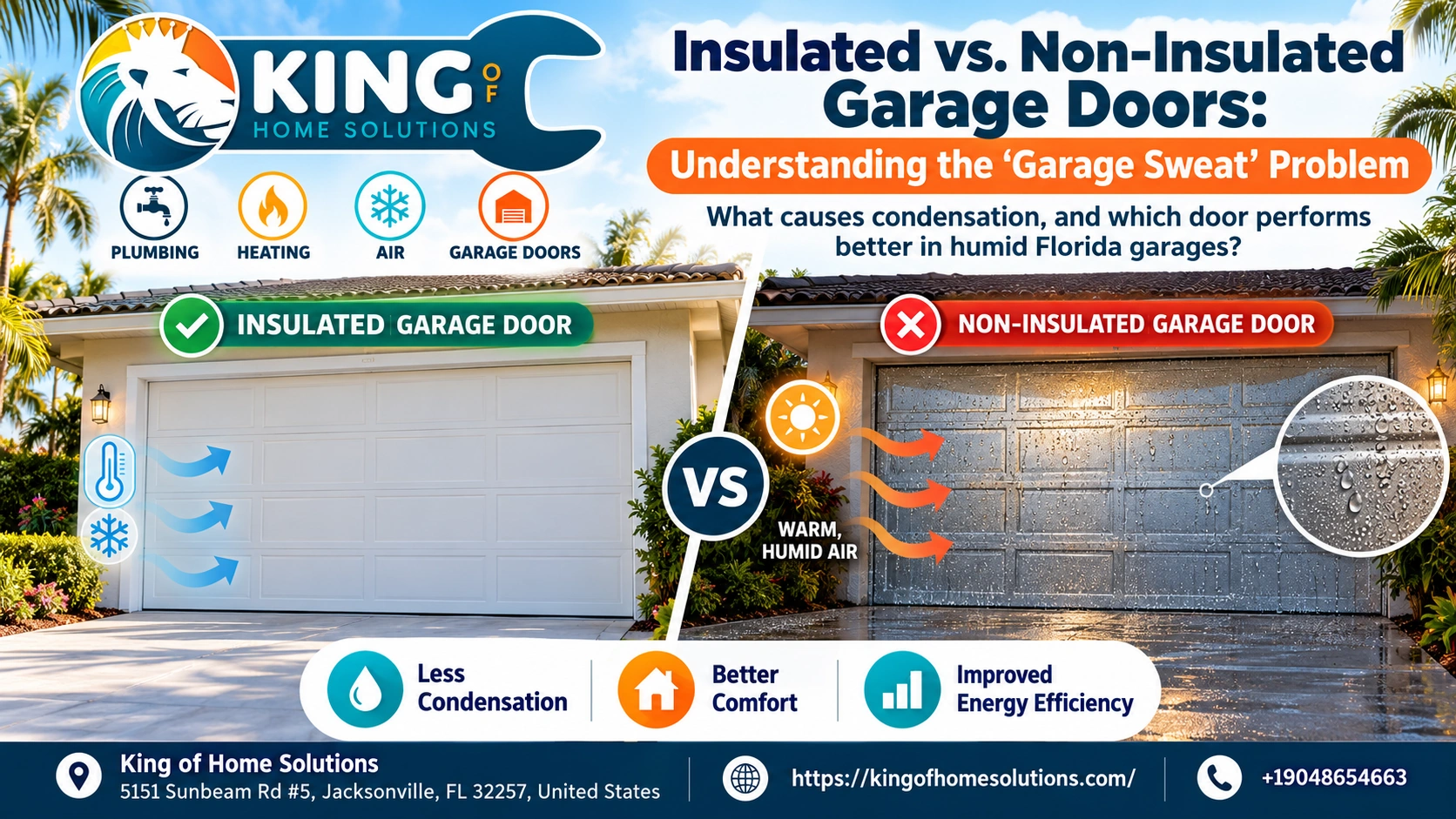 Insulated vs Uninsulated Doors & Garage Sweat