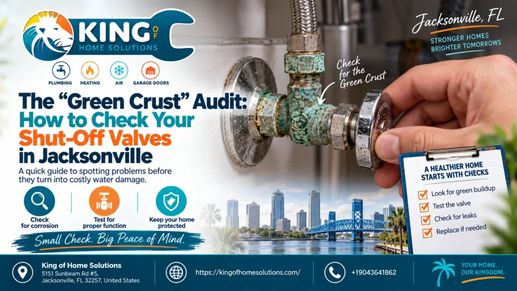 Green Crust Audit: Check Shut-Off Valves in Jacksonville