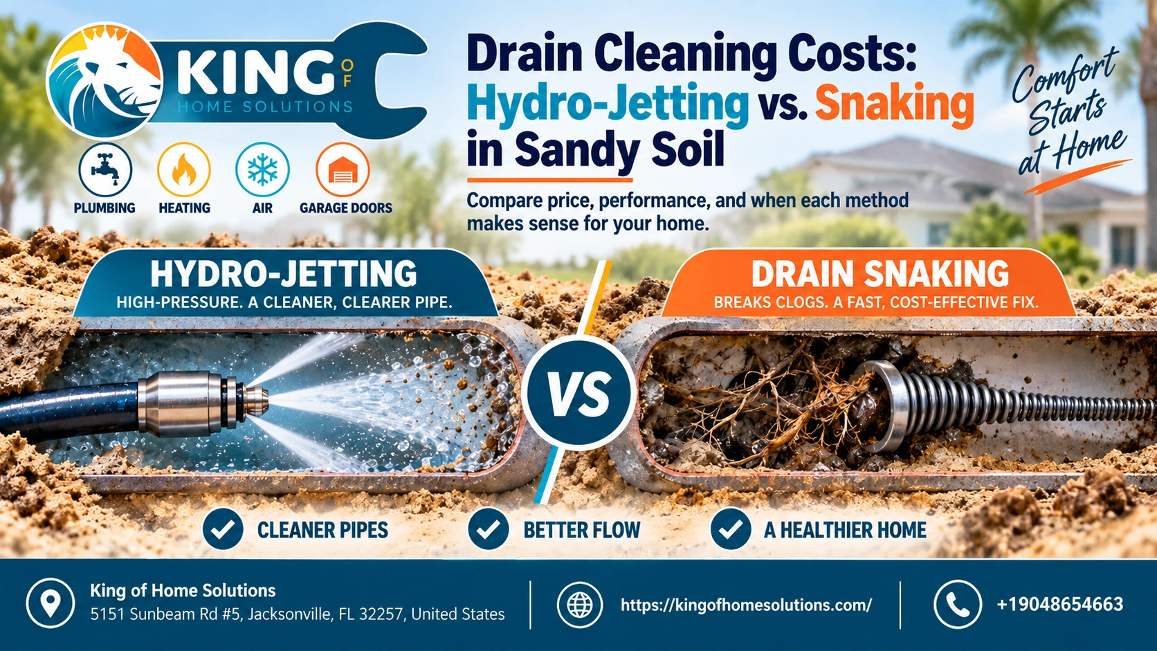 Drain Cleaning Costs: Hydro-Jetting vs. Snaking