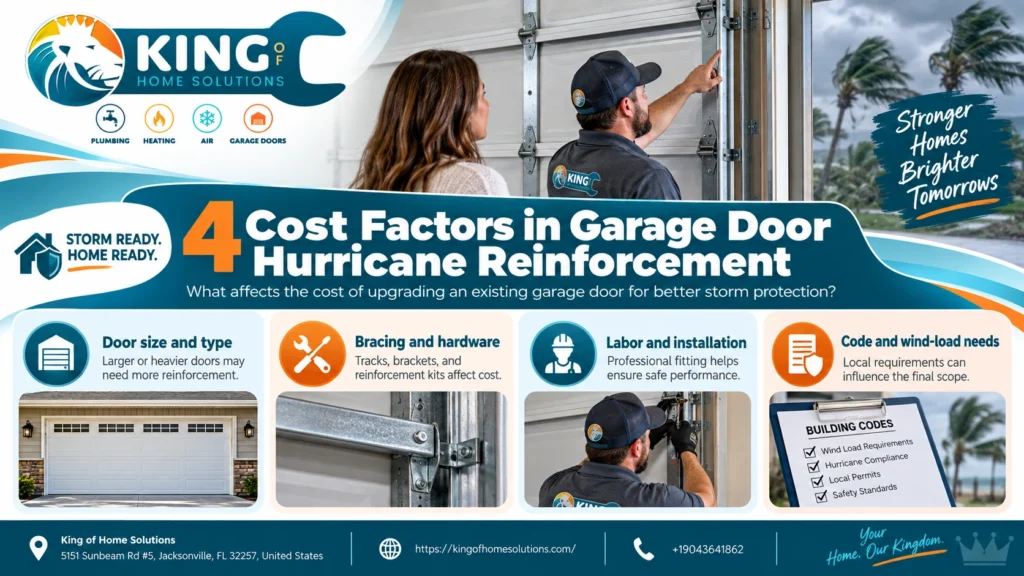 Hurricane Reinforcement for Existing Garage Doors
