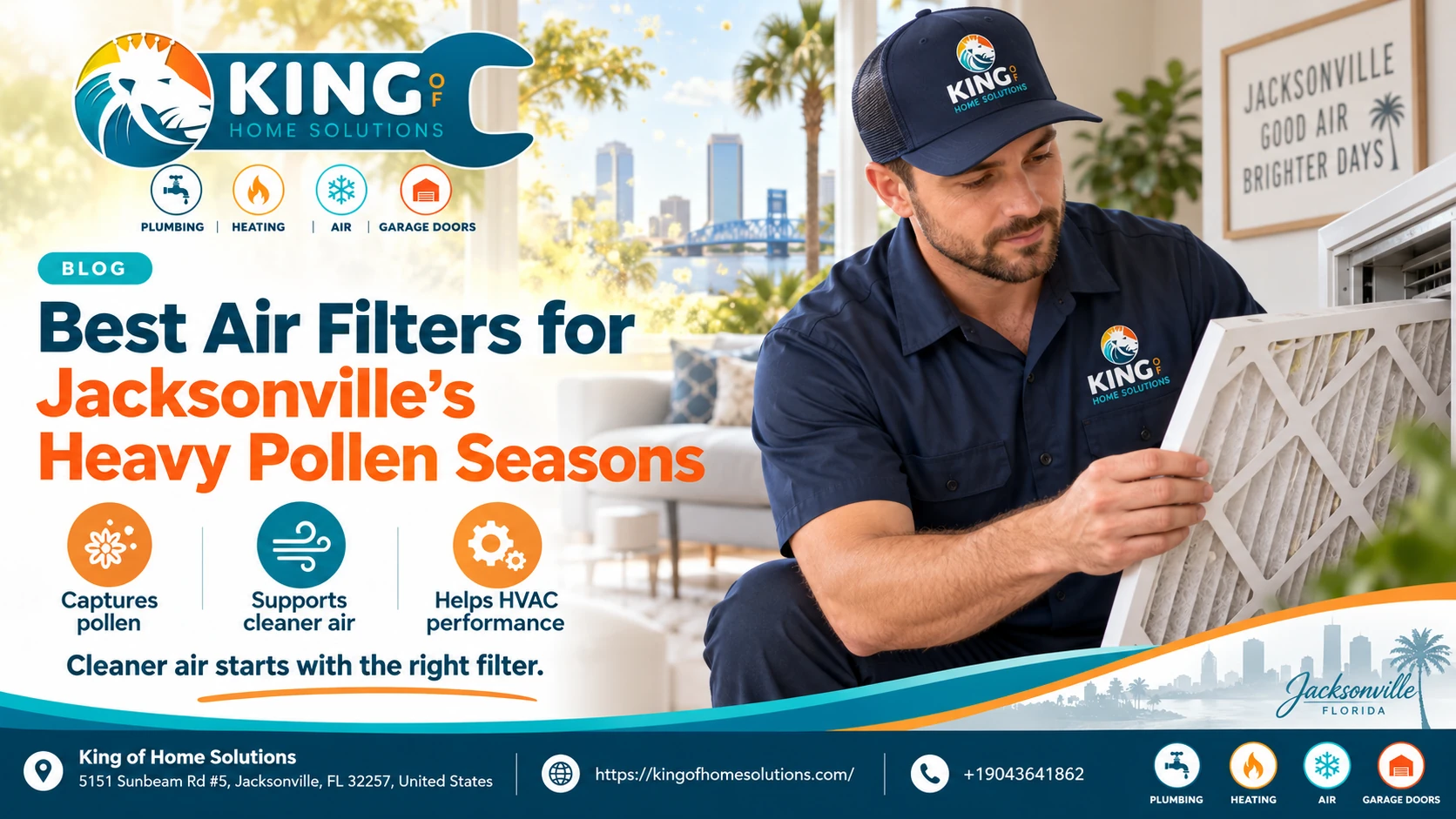 Best Air Filters for Jacksonville’s Heavy Pollen Seasons