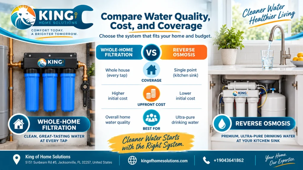 Compare Water Quality, Cost  and Coverage