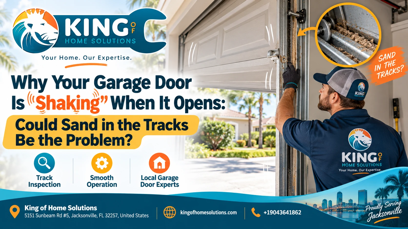 why your garage door is shaking when it opens