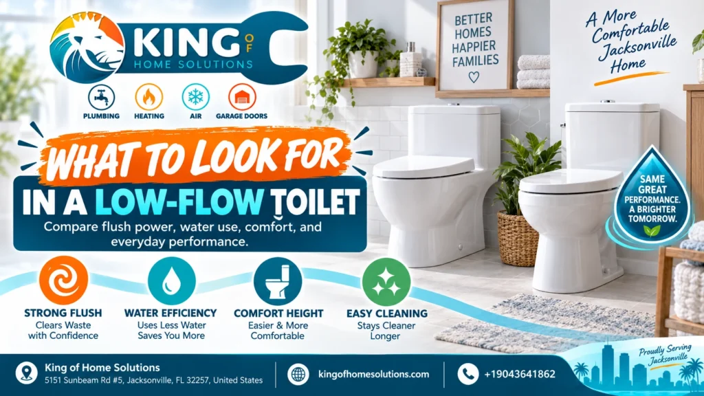 what to look for in a low flow toilet