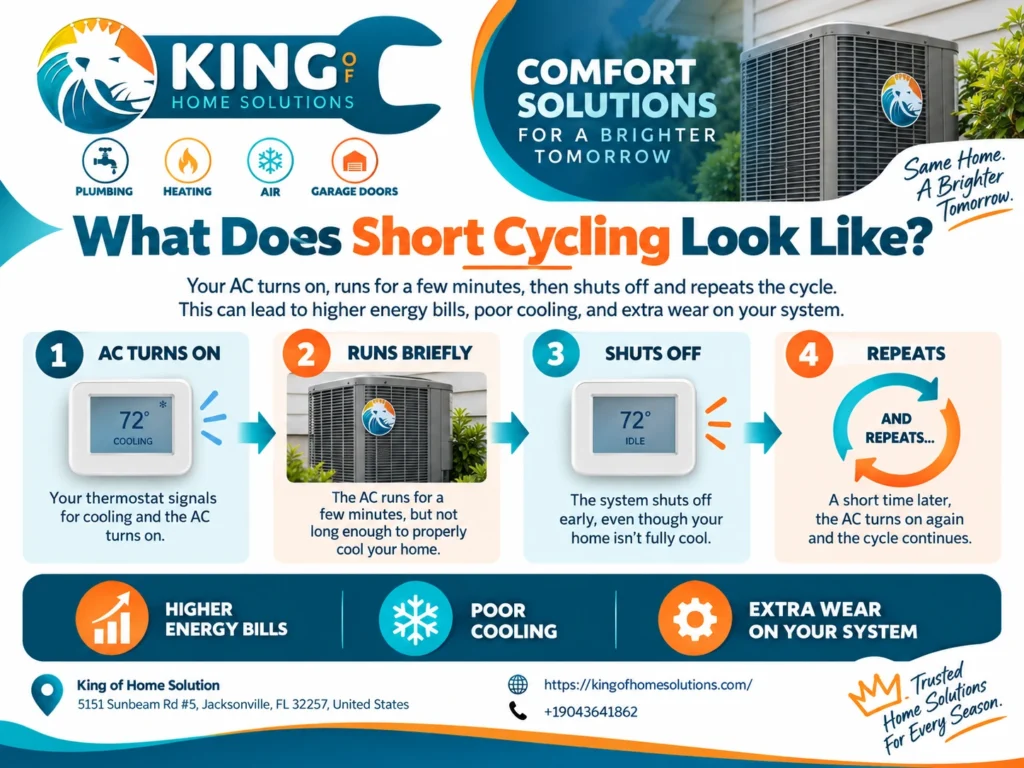 what does short cycling looklike?
