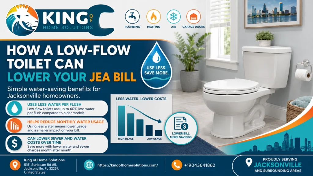 how a low-flow toilet can lower your jea bill