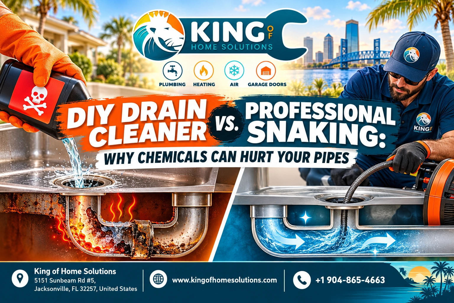 DIY Drain Cleaner vs. Professional Snaking