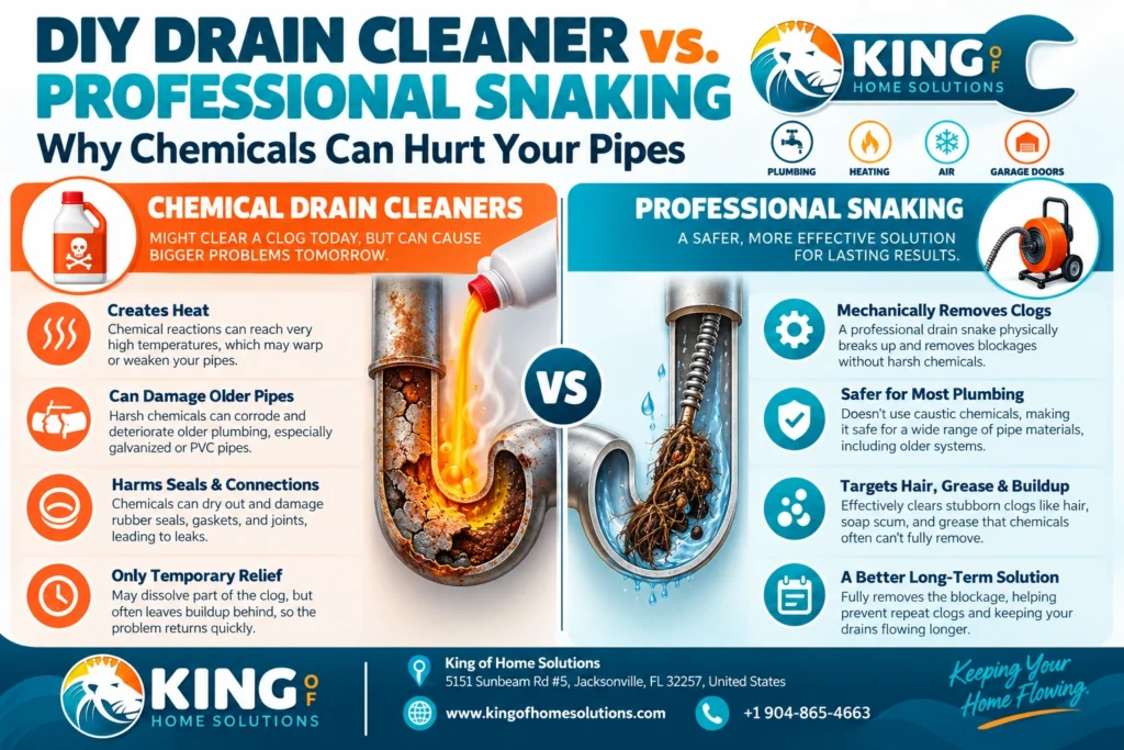 DIY Drain Cleaner vs. Professional Snaking