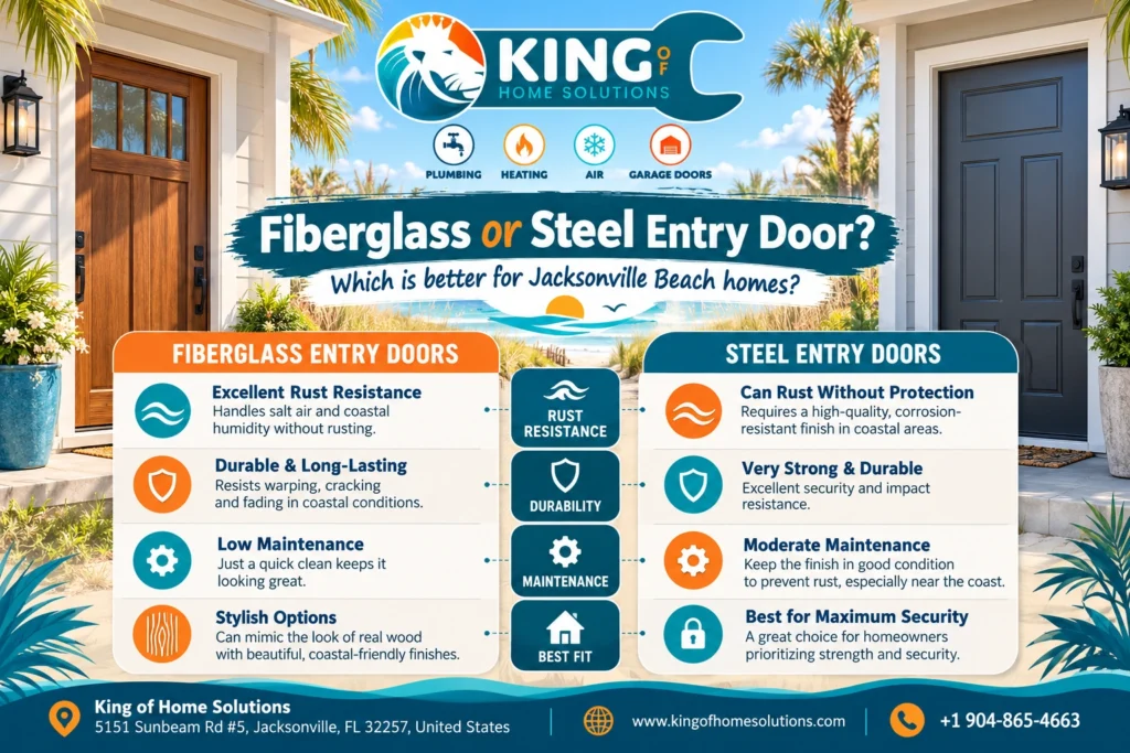 Fiberglass vs. Steel Entry Doors