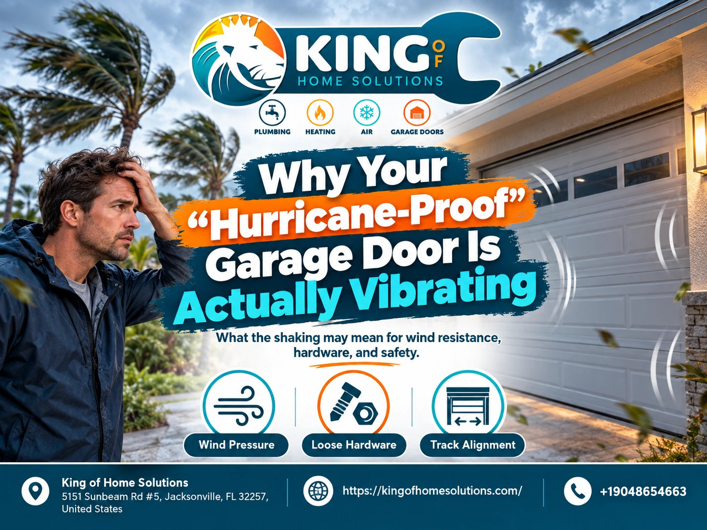 why your hurricane proof garage door is actually vibrating