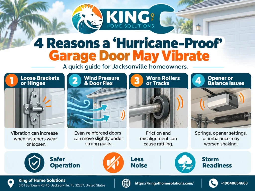 4 reasons a hurricane proof garage door may vibrate