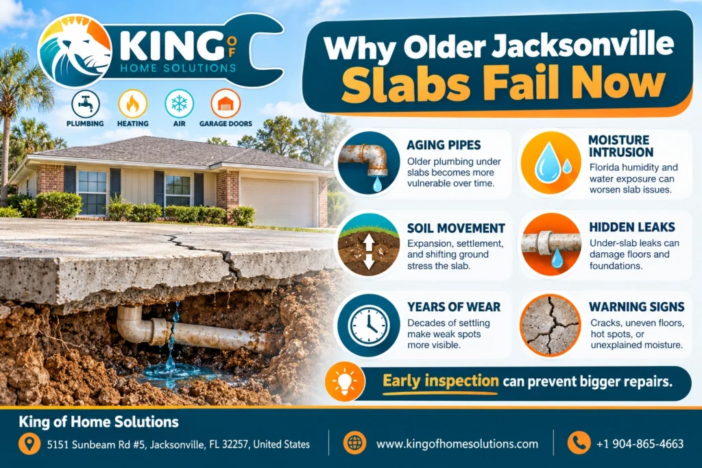 Why Older Jacksonville Slabs Fail Now