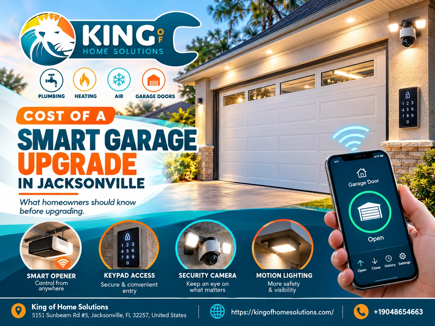 Cost of a Smart Garage Upgrade in Jacksonville, FL